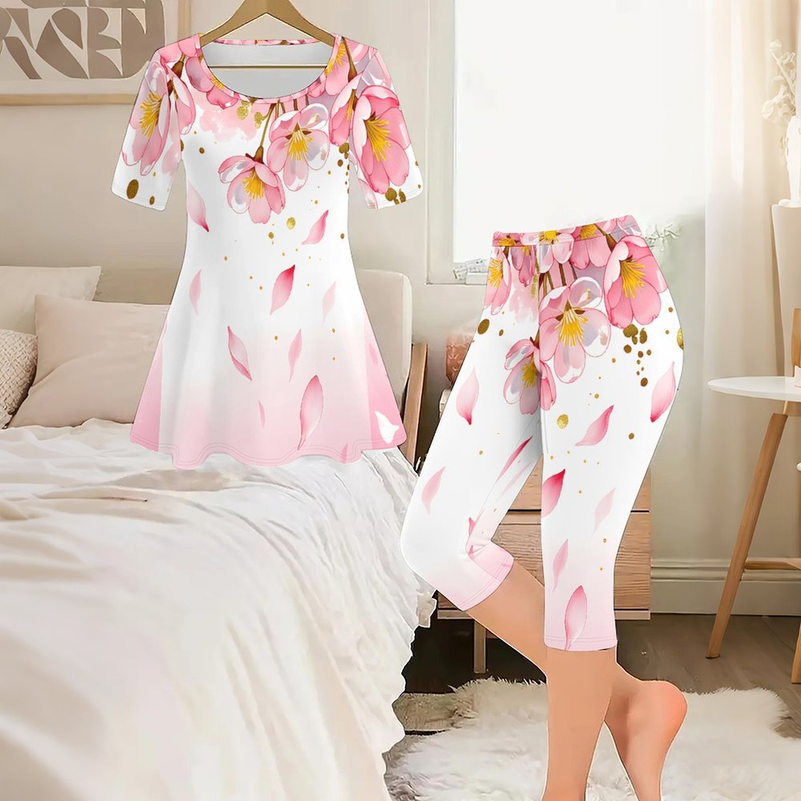 Conjunto Vintage de 2 Peças pa - Romper Floral Print avaliação e preço