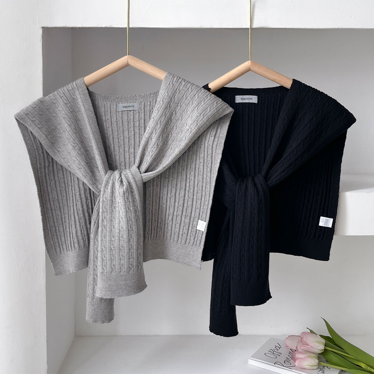 Novo coreano outono malha xale - Blouse Off Shoulder avaliação e preço